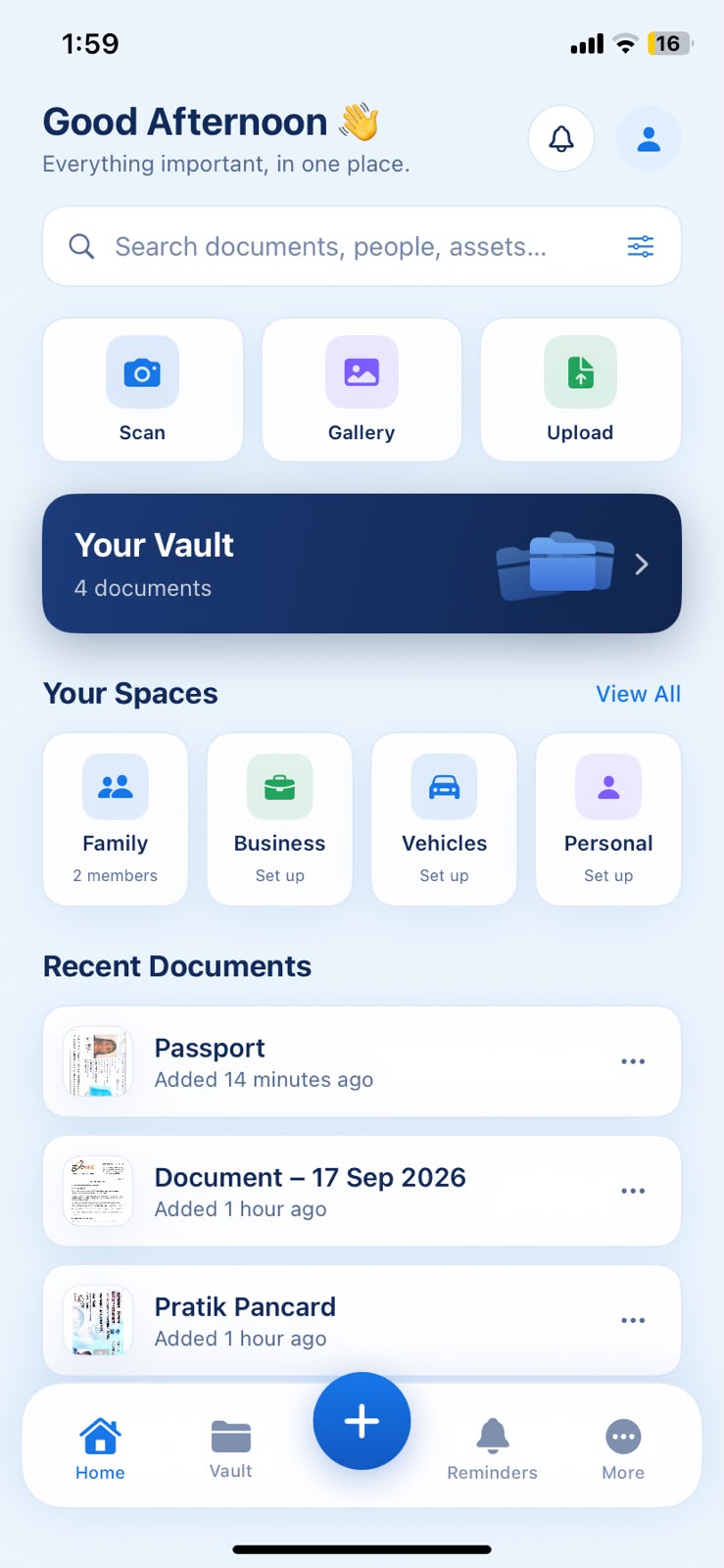 Docuvo Vault Screen